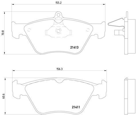 1994-1996 Saab 900 Disc Brake Pad Set - Front (Pagid)