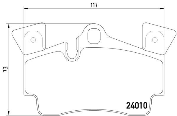 2005-2006 Porsche Cayenne Disc Brake Pad Set - Rear (Pagid)
