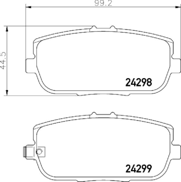 2006-2024 Mazda MX-5 Miata Disc Brake Pad Set - Rear (Pagid)