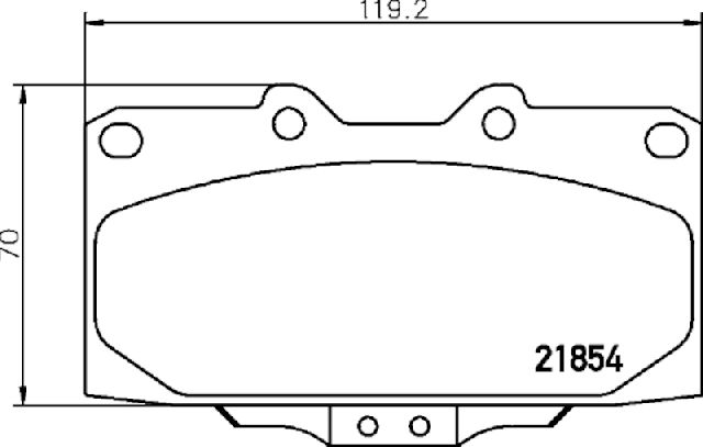 1990-1996 Nissan 300ZX Disc Brake Pad Set - Front (Pagid)