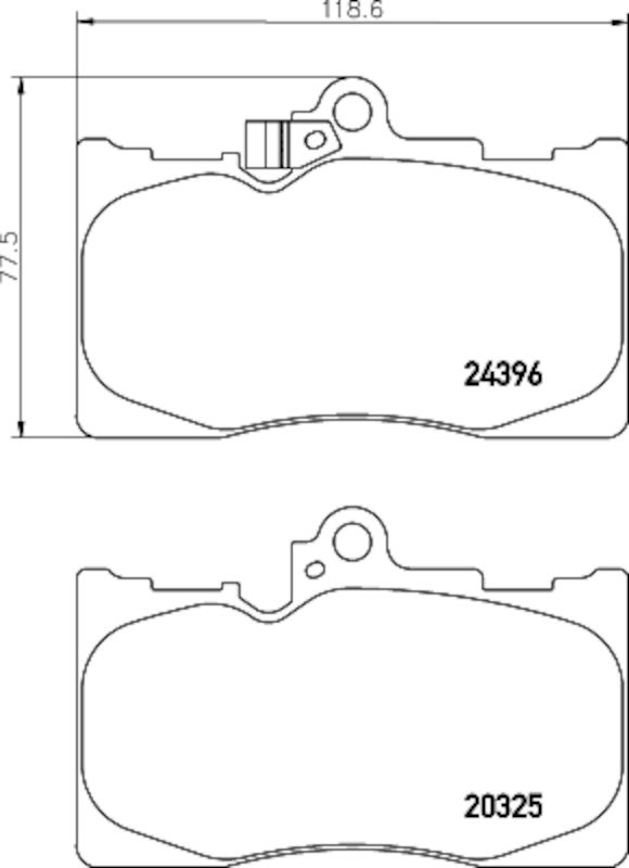 2020, 2019, 2018, 2017, 2016 Lexus IS300 Disc Brake Pad Set