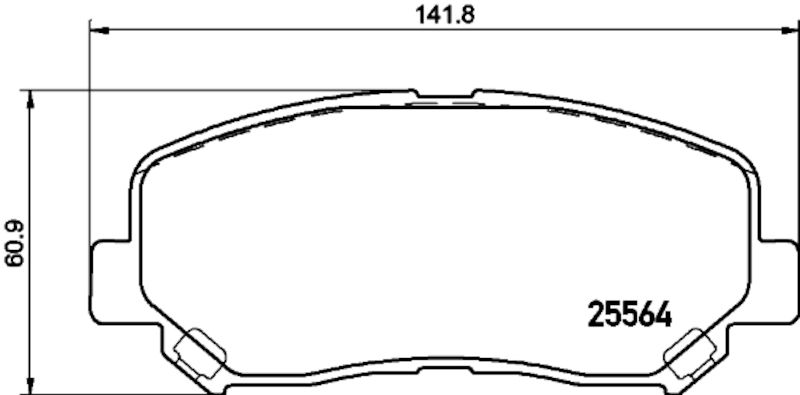 2020, 2019, 2018, 2017, 2016, 2015, 2014, 2013 Mazda CX-5 Disc Brake Pad Set
