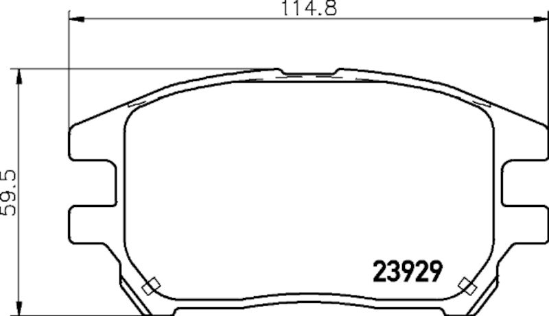 2003, 2002 Lexus RX300 Disc Brake Pad Set