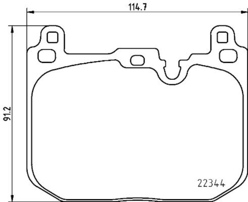 2024, 2023, 2022, 2021, 2020, 2019, 2018, 2017, 2016, 2015 Mini Cooper xDrive Gran Coupe Disc Brake Pad Set