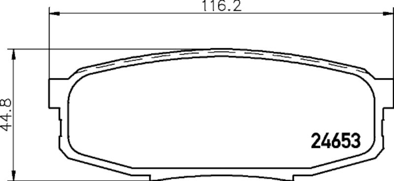 2021, 2020, 2019, 2018, 2017, 2016, 2015, 2014, 2013, 2012, 2011, 2010, 2009, 2008 Lexus LX570 Disc Brake Pad Set