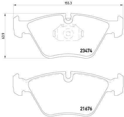 2006-2008 BMW M3 Disc Brake Pad Set Pagid