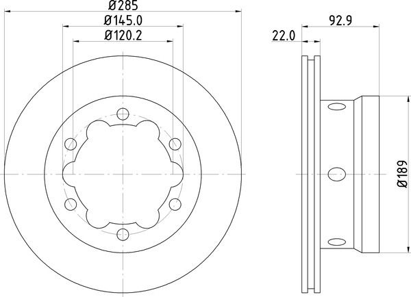2006, 2005, 2004, 2003, 2002 Freightliner Sprinter 3500 3500 Disc Brake Rotor