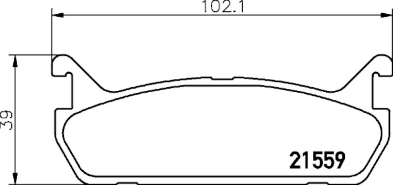 1993, 1992, 1991, 1990 Mazda Miata Disc Brake Pad Set