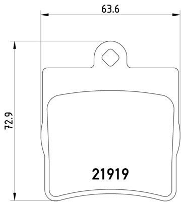2008, 2007, 2006, 2005, 2004 Chrysler Crossfire 2004-2008 Mercedes-Benz C230 Disc Brake Pad Set