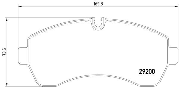 2024, 2023, 2022, 2021, 2020, 2019 Mercedes-Benz Sprinter 2500 2019-2024 Mercedes-Benz Sprinter 1500 Disc Brake Pad Set