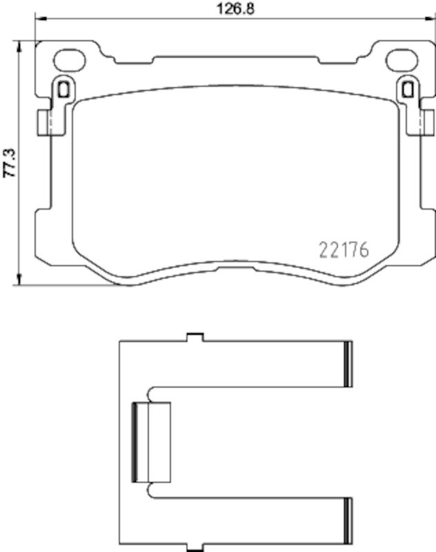 2020, 2019, 2018, 2017 Genesis G80 Disc Brake Pad Set