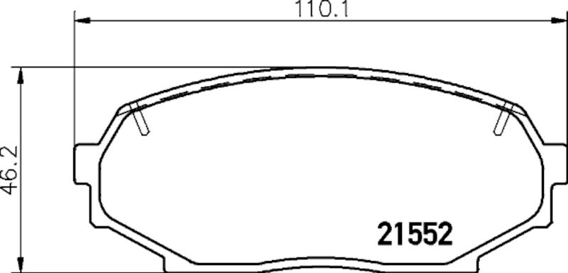 1992, 1991, 1990 Isuzu Impulse Disc Brake Pad Set