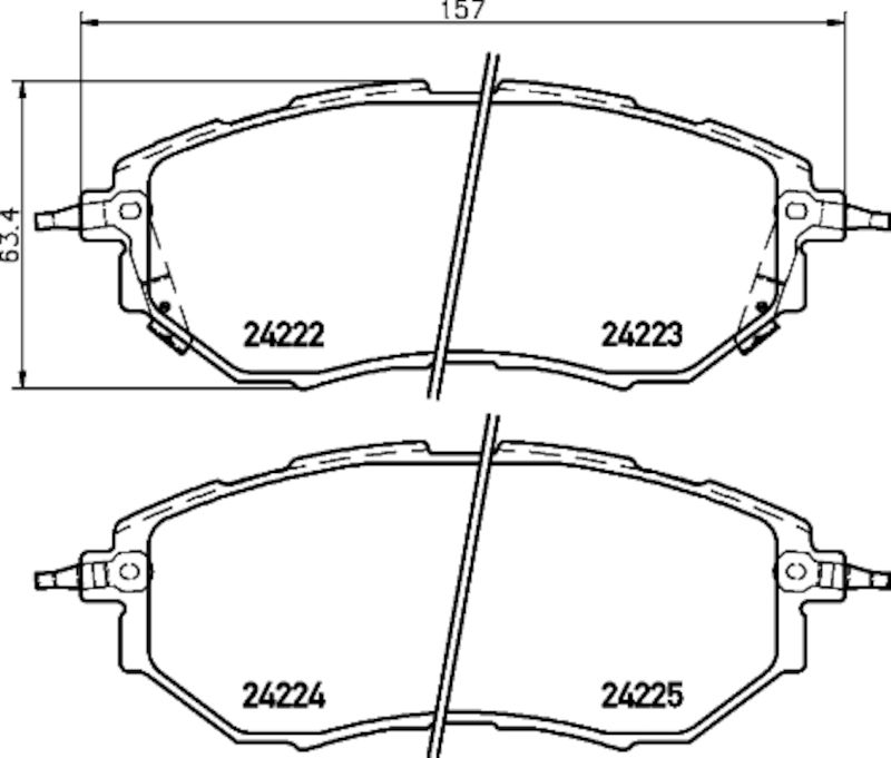 2015 Subaru Legacy Disc Brake Pad Set