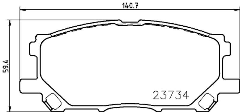 2006, 2005, 2004 Lexus RX330 Disc Brake Pad Set