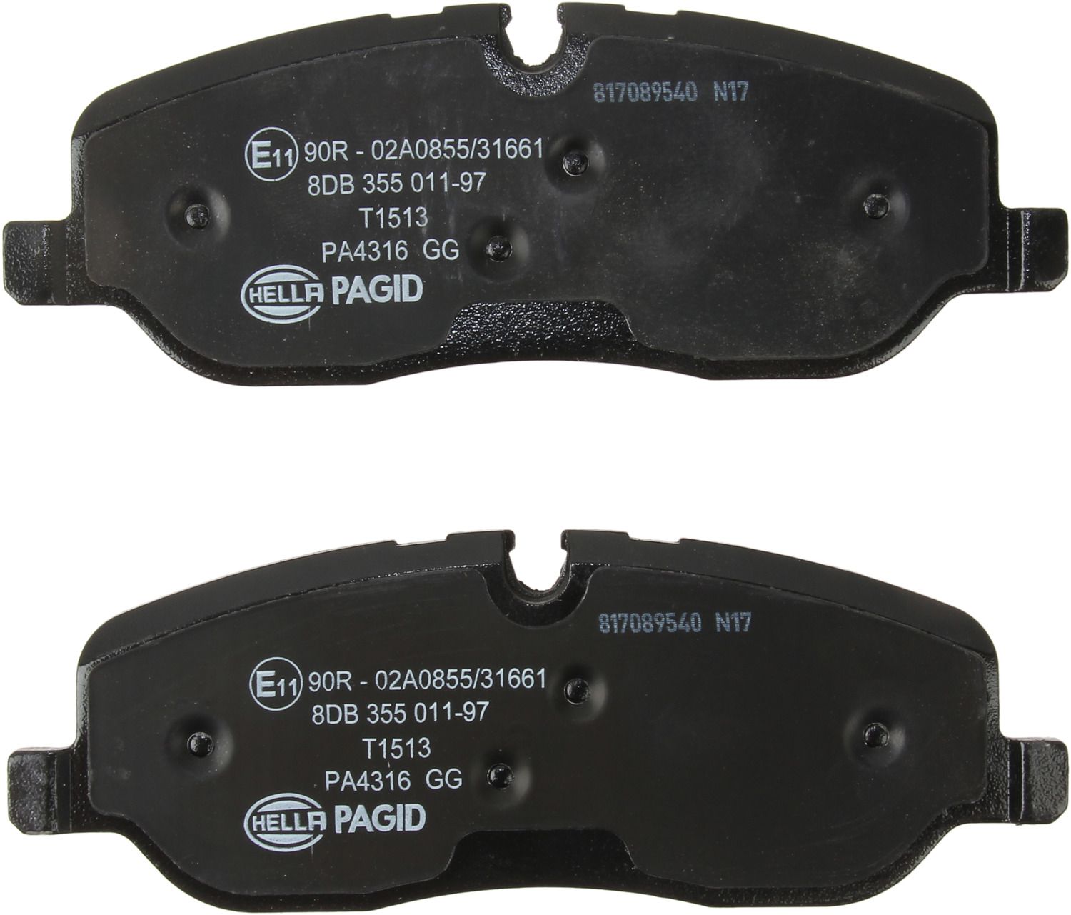 2009, 2008, 2007, 2006, 2005 Land Rover LR3 LR3 Disc Brake Pad Set