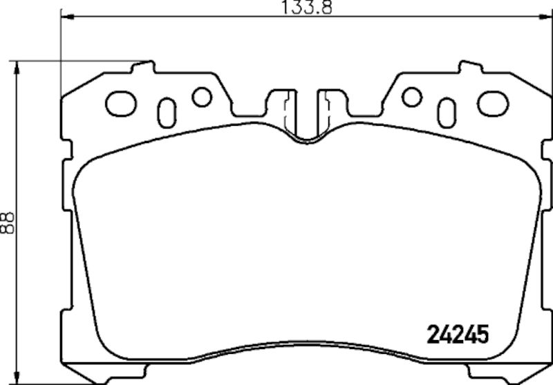 2023, 2022, 2021, 2020, 2019, 2018 Lexus LS500 Disc Brake Pad Set
