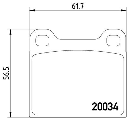 1969, 1968 BMW 2002 Alfetta Disc Brake Pad Set