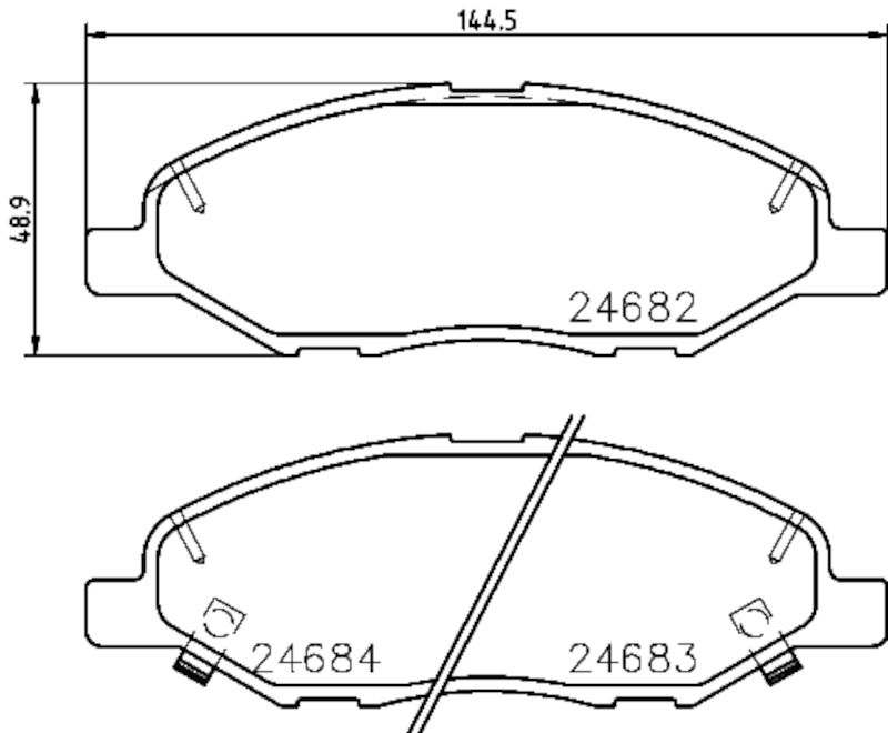 2011, 2010, 2009 Nissan Versa Disc Brake Pad Set