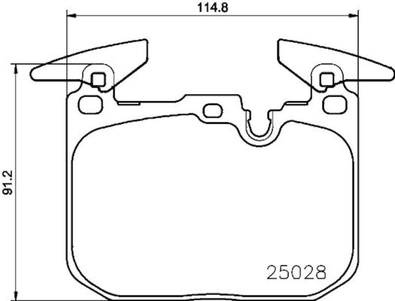 2018, 2017, 2016 BMW M2 Disc Brake Pad Set