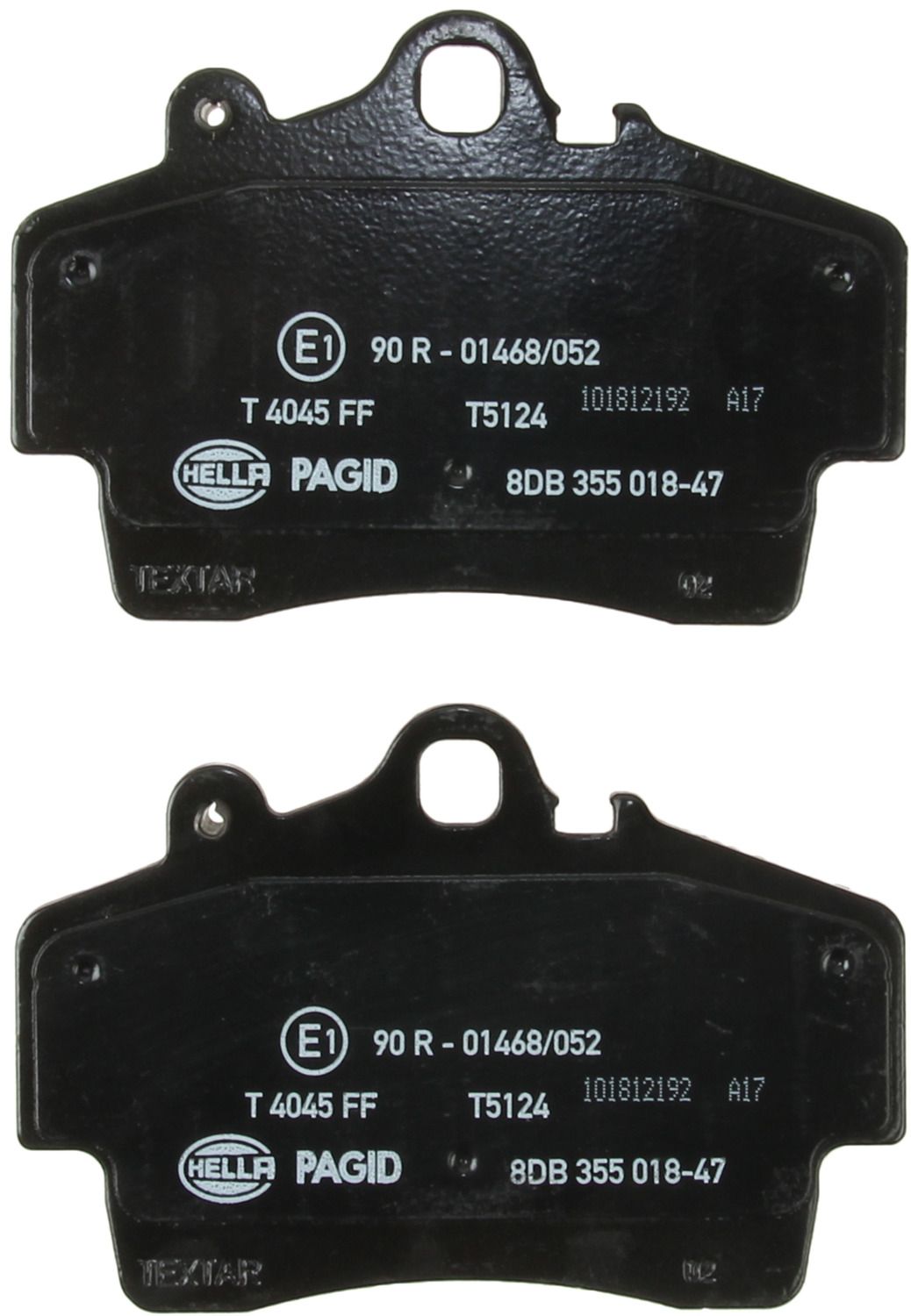 2008, 2007, 2006, 2005, 2004, 2003, 2002, 2001, 2000, 1999, 1998, 1997 Porsche Boxster Disc Brake Pad Set