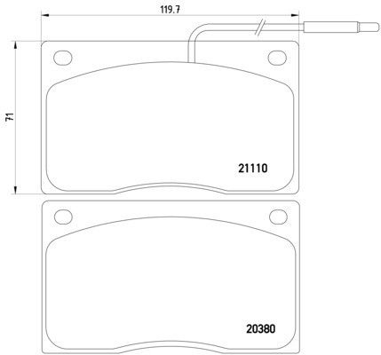 1989, 1988, 1987 Jaguar XJS Plas Disc Brake Pad Set