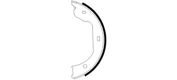 2006-2008 BMW 525i Parking Brake Shoe Set Pagid