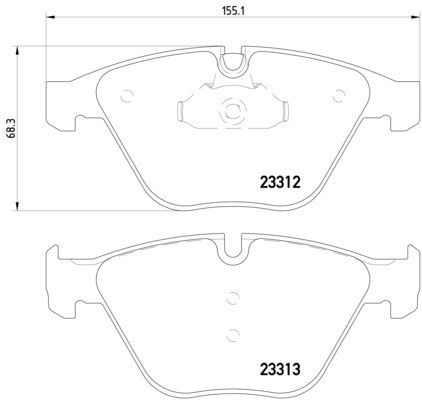 2010, 2009, 2008 BMW 528i Disc Brake Pad Set