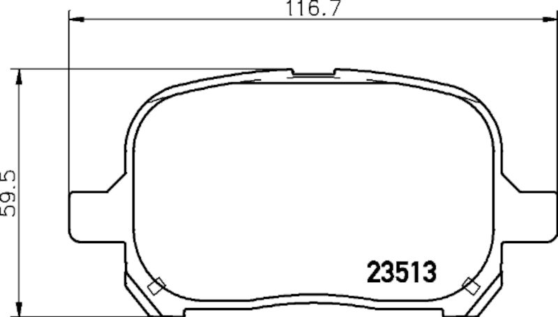 2001, 2000, 1999, 1998, 1997 Lexus ES300 Disc Brake Pad Set