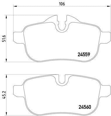 2009-2016 BMW Z4 Disc Brake Pad Set Pagid
