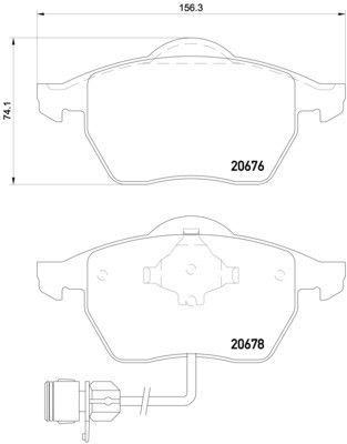1994, 1993, 1992 Audi 100 Disc Brake Pad Set