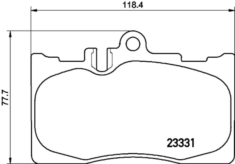 2006, 2005, 2004, 2003, 2002, 2001 Lexus LS430 Disc Brake Pad Set
