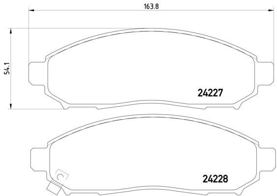 2012, 2011, 2010, 2009 Suzuki Equator Disc Brake Pad Set