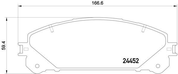2022, 2021, 2020, 2019, 2018 Lexus RX350L Disc Brake Pad Set
