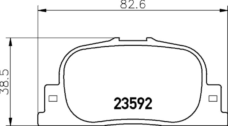 2001, 2000 Lexus ES300 Disc Brake Pad Set