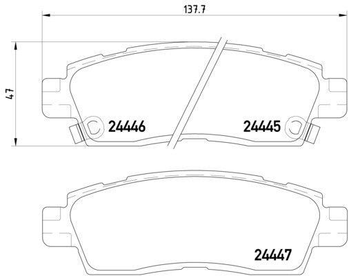 2002-2009 Buick Enclave Disc Brake Pad Set Pagid