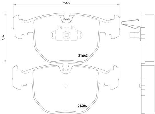 2003, 2002, 2001, 2000 BMW M5 Disc Brake Pad Set