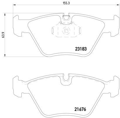 2006-2008 BMW 330Ci Disc Brake Pad Set Pagid
