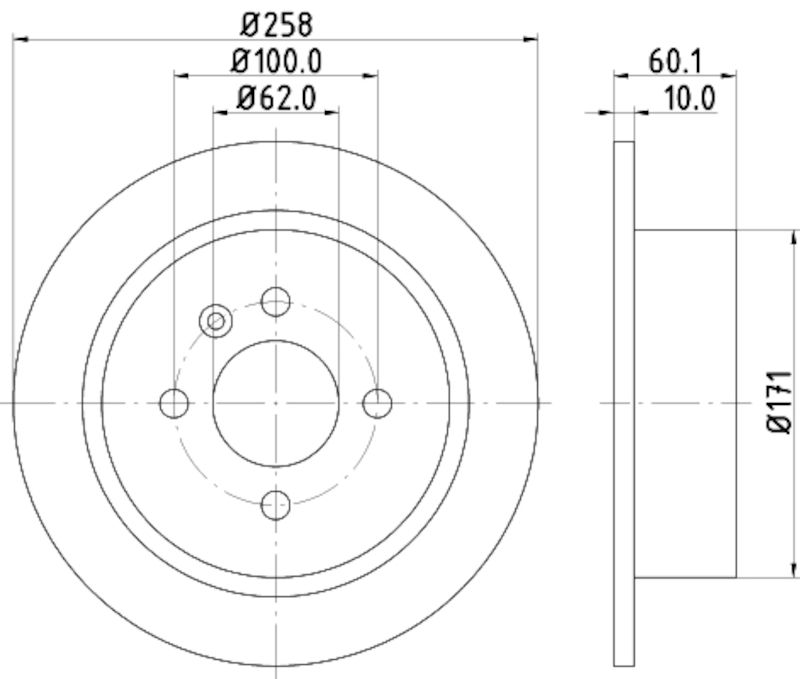 1987, 1986, 1985 BMW 325e Disc Brake Rotor