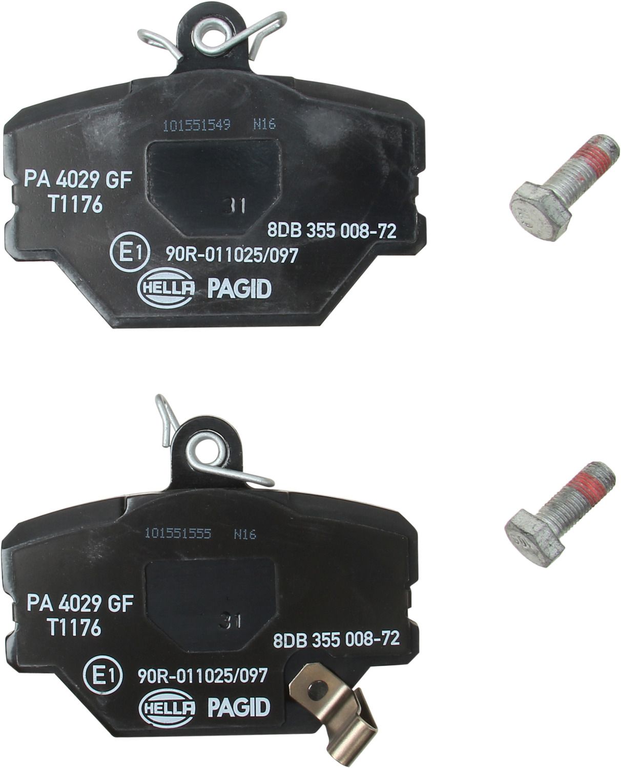 2016, 2015, 2014, 2013, 2012, 2011, 2010, 2009, 2008 Smart Fortwo Disc Brake Pad Set