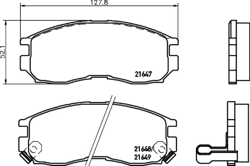 1996, 1995, 1994, 1993 Eagle Summit Disc Brake Pad Set