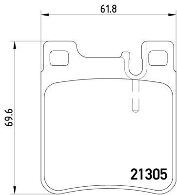 2006, 2005 Chrysler Crossfire Disc Brake Pad Set