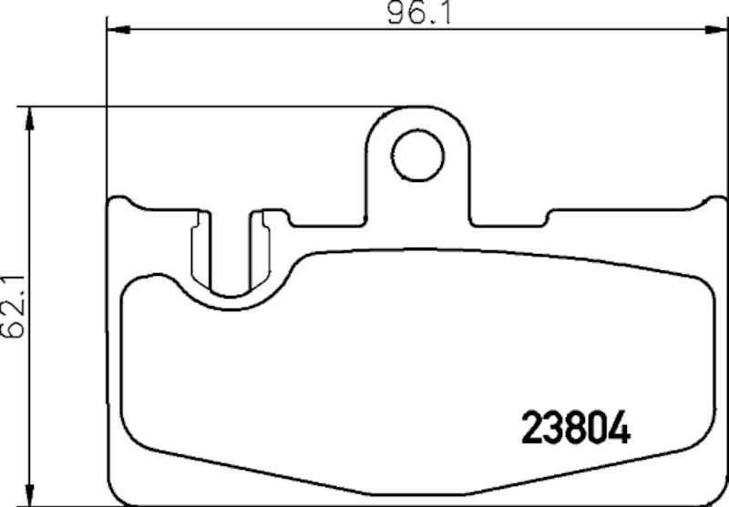 2006, 2005, 2004, 2003, 2002, 2001 Lexus LS430 Disc Brake Pad Set