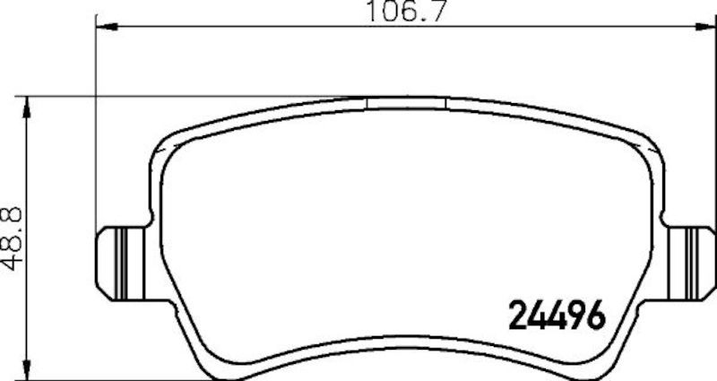 2016, 2015, 2014, 2013, 2012, 2011, 2010, 2009, 2008, 2007 Volvo S80 Disc Brake Pad Set