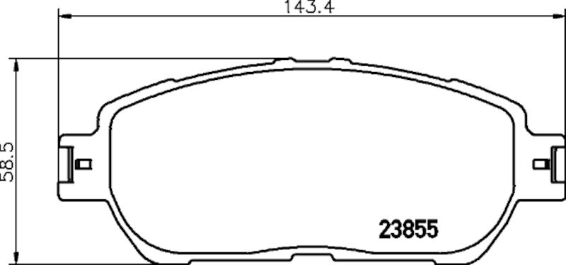 2003, 2002 Lexus ES300 Disc Brake Pad Set