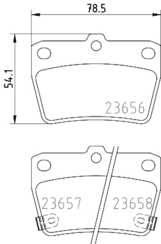 2005, 2004 Toyota RAV4 Disc Brake Pad Set