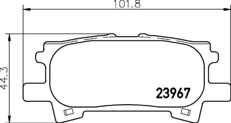 2006, 2005, 2004 Lexus RX330 Disc Brake Pad Set