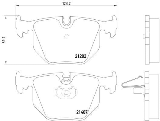 2006-2008 BMW 330Ci Disc Brake Pad Set Pagid