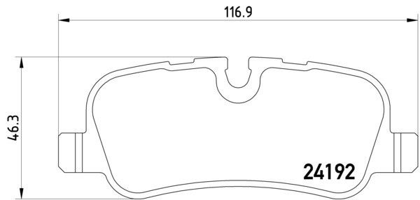 2009, 2008, 2007, 2006, 2005 Land Rover LR3 LR3 Disc Brake Pad Set