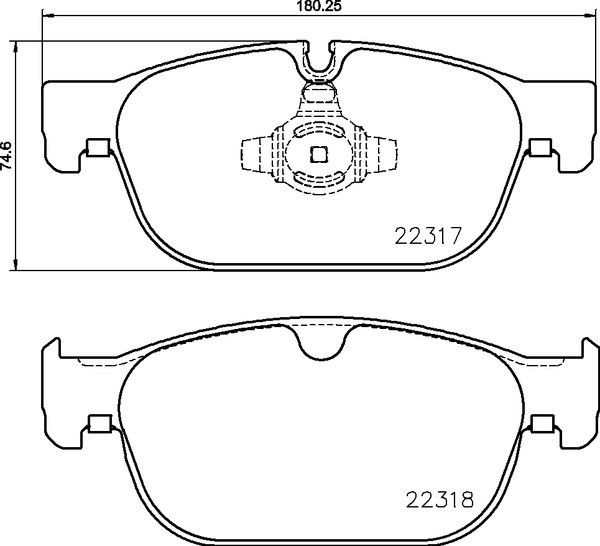 2023, 2022, 2021, 2020, 2019, 2018, 2017 Volvo S90 Disc Brake Pad Set
