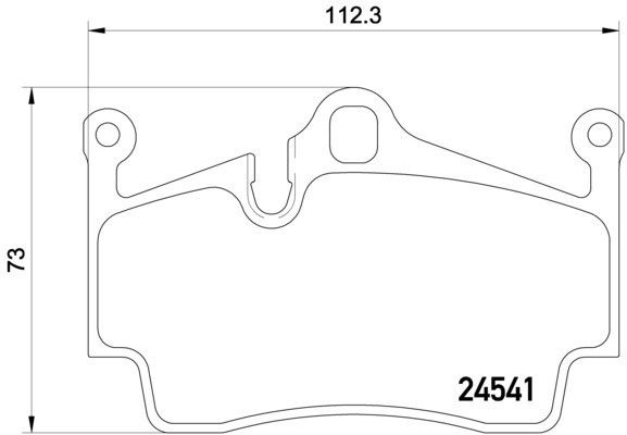 2016, 2015, 2014, 2013, 2012, 2011, 2010, 2009, 2008, 2007 Porsche Boxster Disc Brake Pad Set